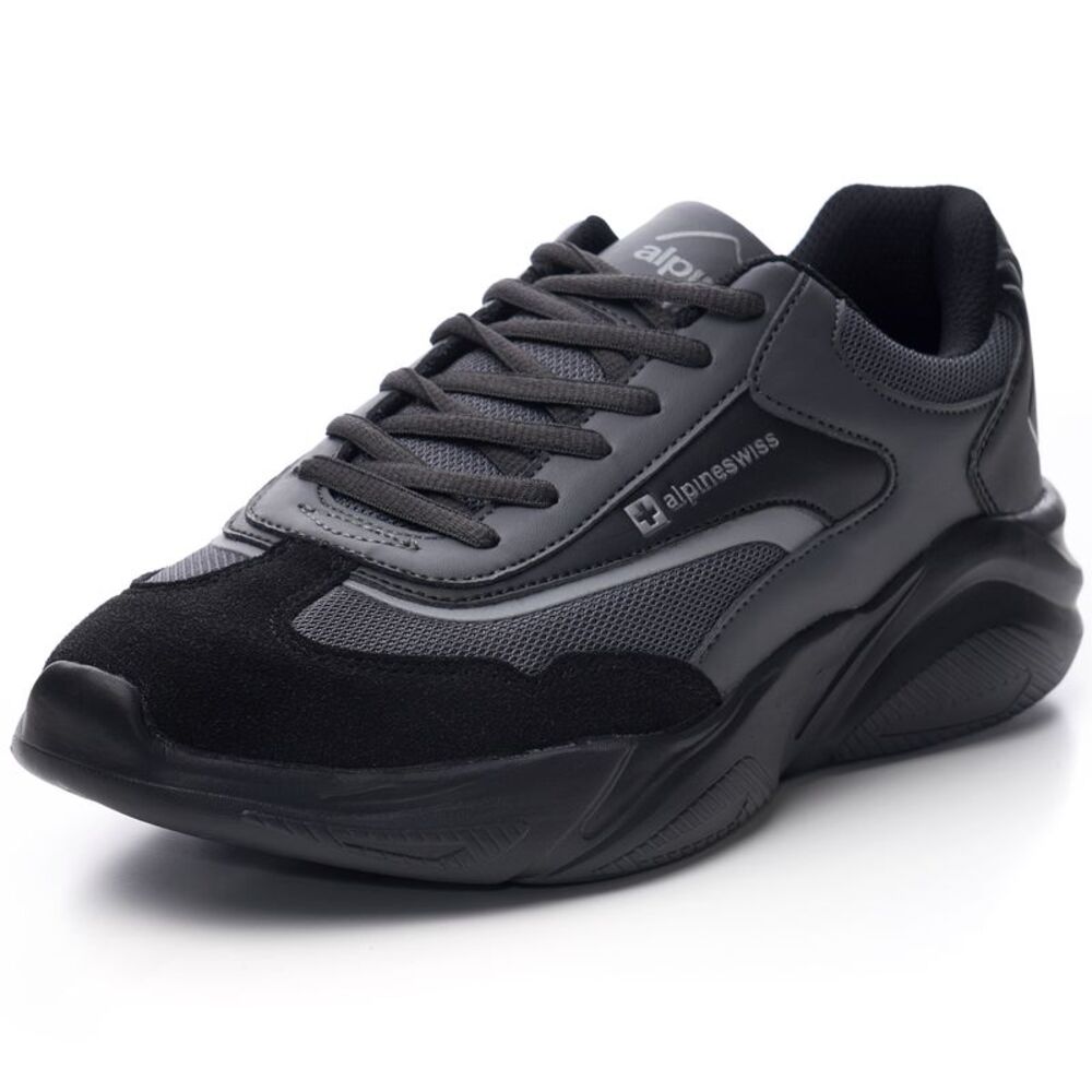 Alpine Swiss Stuart Mens Chunky Sneakers Retro Platform Dad Tennis Shoes
